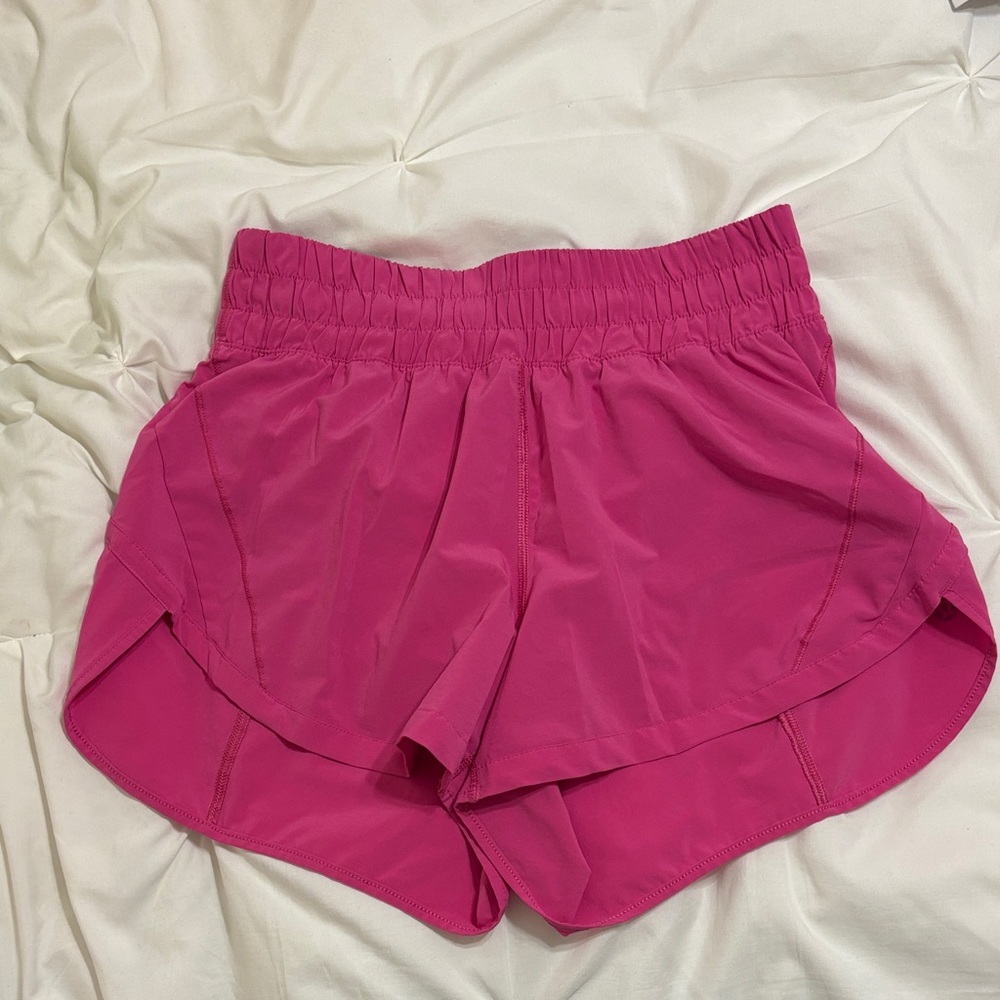 Lululemon Athletica Vibrant Pink Athletic Shorts